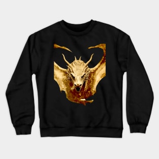 Chinese Dragon: Dragons are Cool, Chinese New Year, Year of the Dragon on a dark (Knocked Out) background Crewneck Sweatshirt